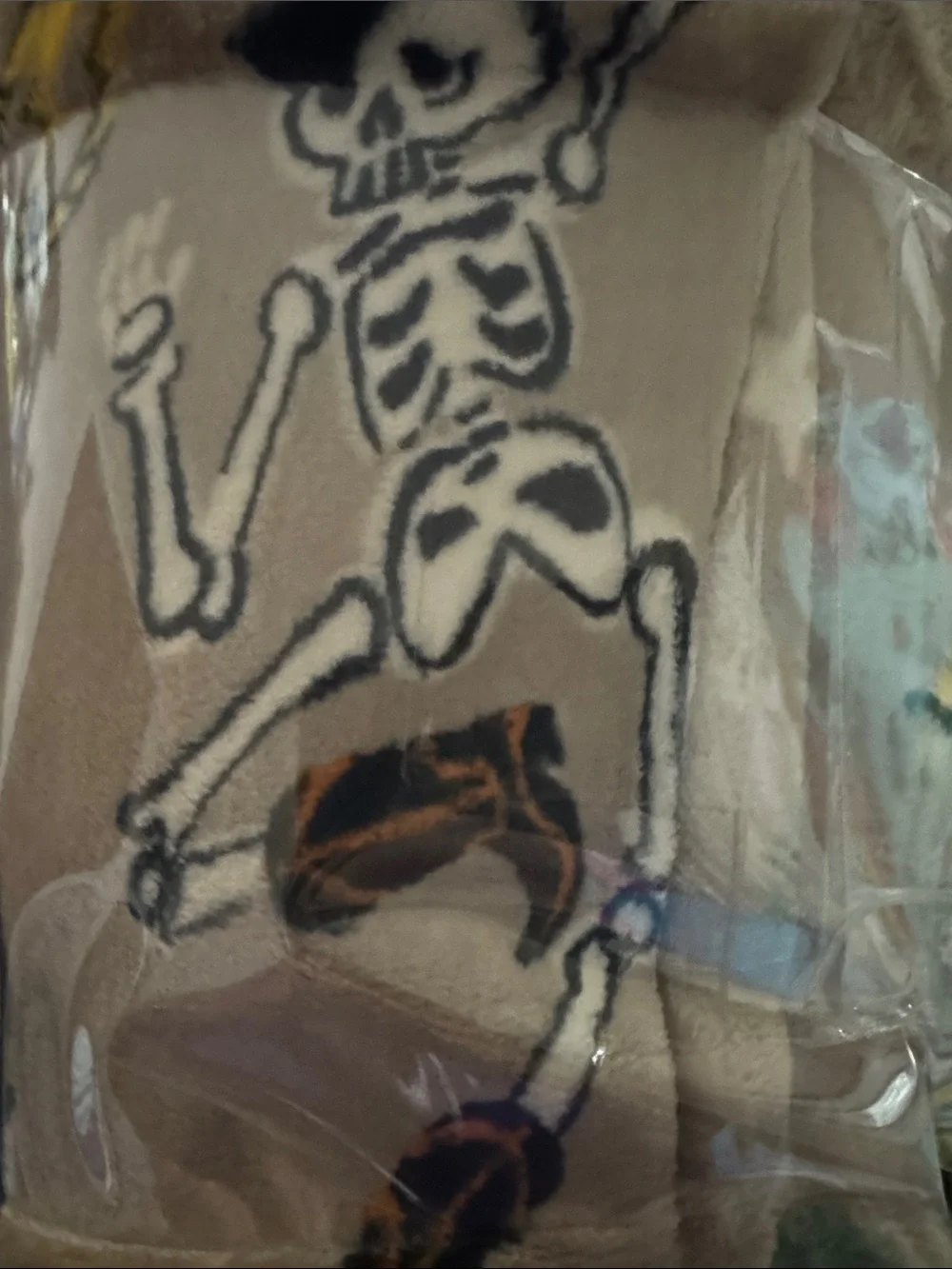 The Big One Plush Throw Blanket - The Cowboy Skeleton